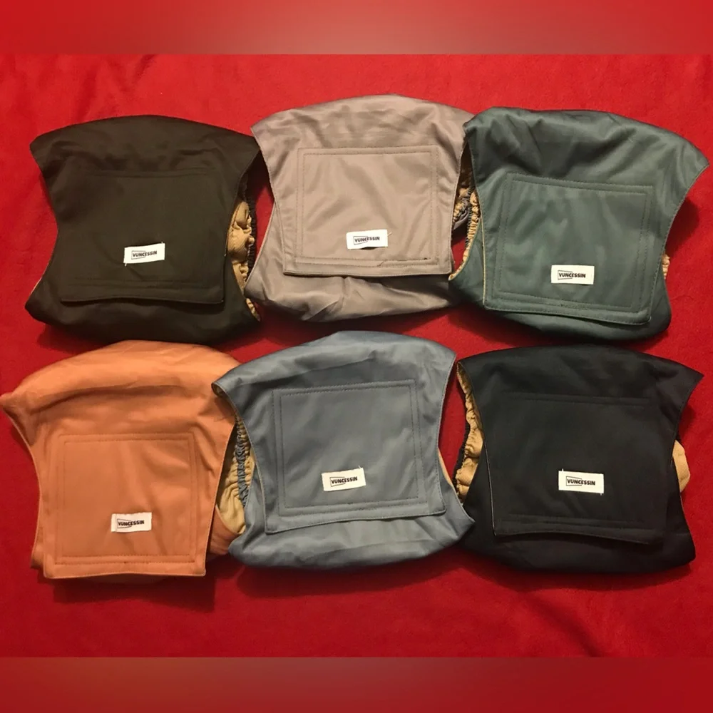 NEW Set of 6 VUNCESSIN Reusable Belly Bands